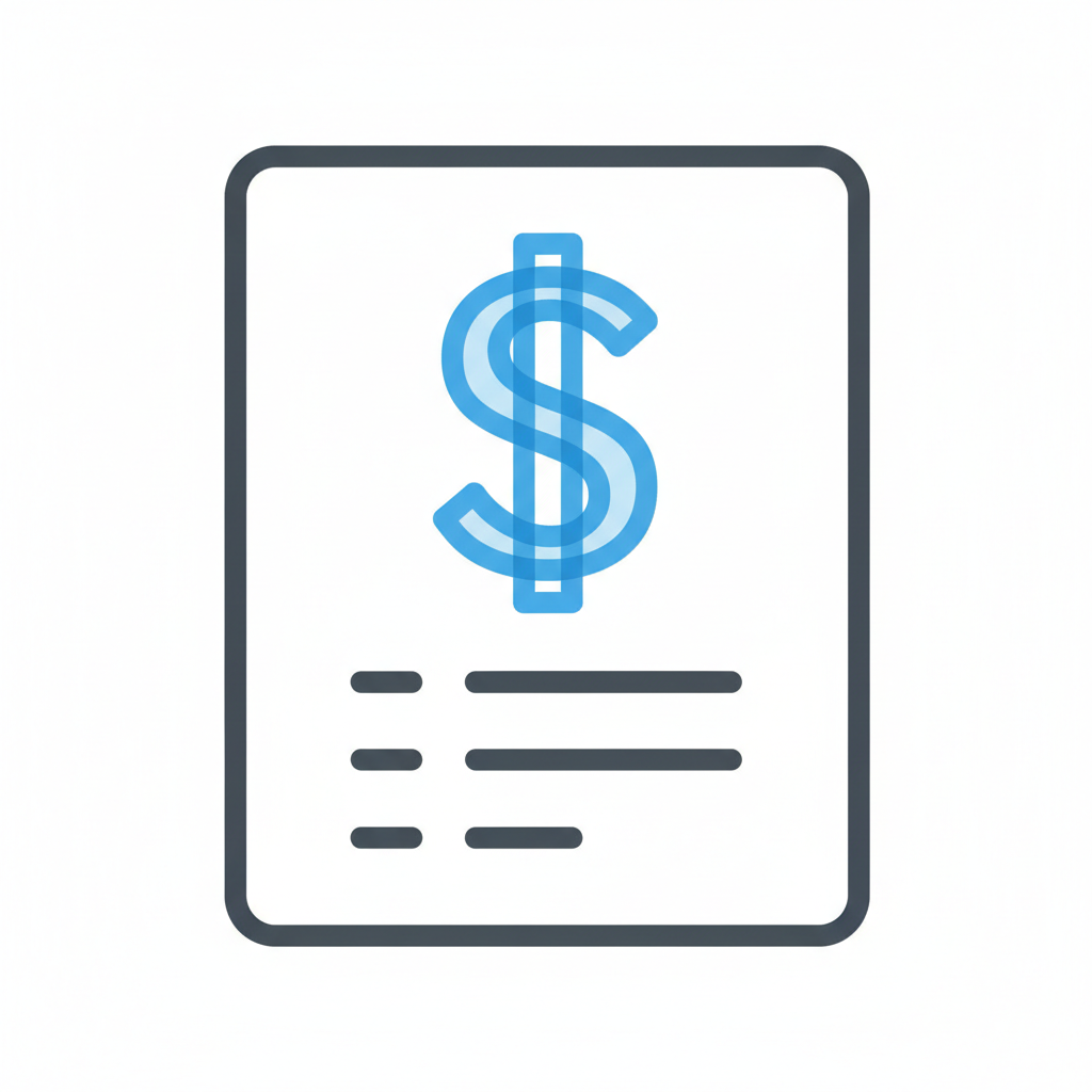 Transparent estimate icon